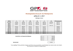 Mindestgehaltsordnung für das Metallgewerbe 2017 - GPA-djp