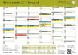 Abfuhrkalender 2017 Schwendi