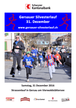 Samstag, 31 Dezember 2016 Strassenlauf in Gersau am
