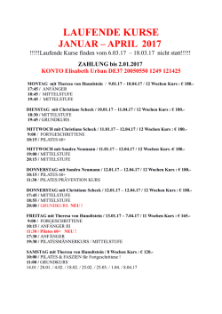 Info  - Pilates Studio Elisabeth Urban