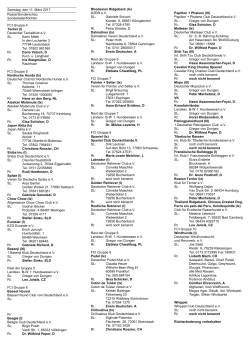 Richterliste - Landesverband Baden