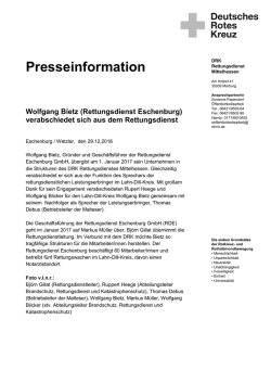 verabschiedet sich aus dem Rettungsdienst - Lahn-Dill