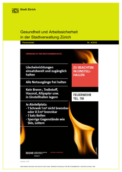 Gesundheit und Arbeitssicherheit in der