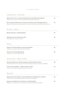 hauptgang &ndash; main course - Carlton Hotel St. Moritz