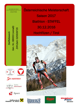Österreichische Meisterschaft Saison 2017 Biathlon