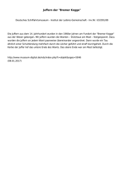 Juffern der "Bremer Kogge"