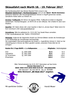 Ausschreibung - Skiclub Oberndorf eV