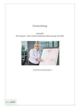 Consulting - proJob Personal