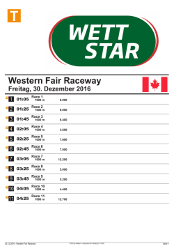 Programm - Wettstar