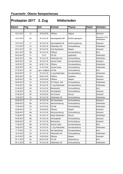 Probeplan 2017 2. Zug Hildisrieden
