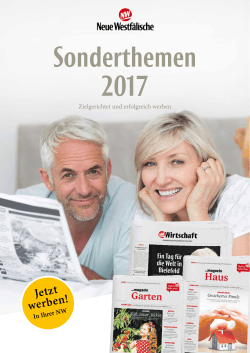 Sonderthemen 2017 - Neue Westfälische