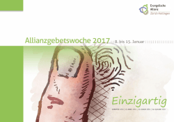 Flyer Allianzgebetswoche 2017