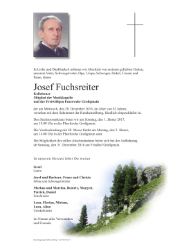 Josef Fuchsreiter - Bestattung Jung, Salzburg