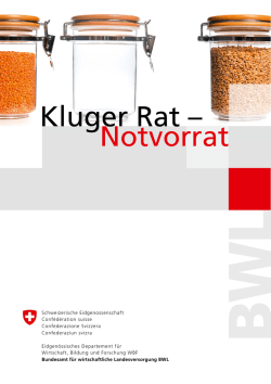 Kluger Rat – Notvorrat