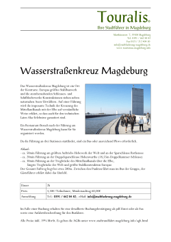 INFO Wasserstraßenkreuz Führung Magdebur[...]