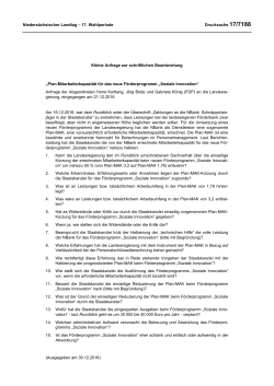 Drucksachen allgemein - Nieders&auml;chsischer Landtag