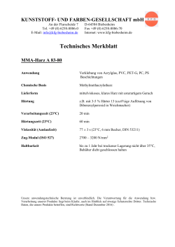 Technisches Merkblatt - Kunststoff- und Farben-GmbH : D
