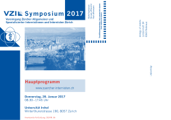 Symposium 2017 - Vereinigung Zürcher Internisten