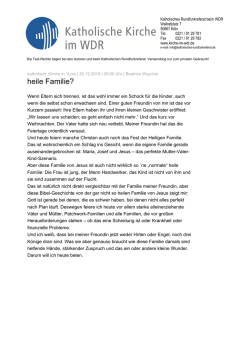 heile Familie? - Kirche im WDR