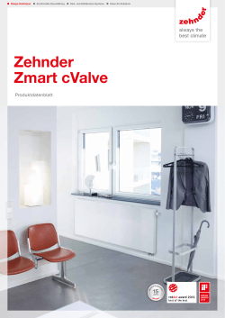 Zehnder Zmart cValve