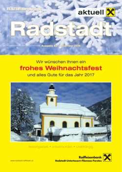 aktuell - Raiffeisenbank Radstadt