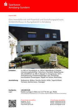 Immobilie des Monats - Sparkasse Arnsberg