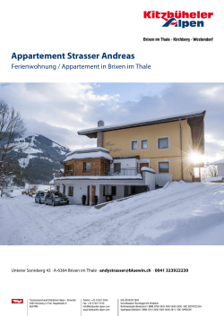 Appartement Strasser Andreas in Brixen im Thale