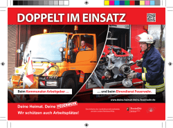 Doppelt im einsatz - Deine Heimat. Deine Feuerwehr