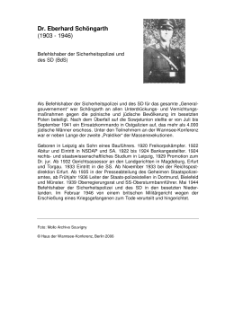 Dr. Eberhard Sch&ouml;ngarth (1903 - 1946)