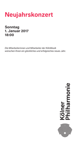 PDF - Kölner Philharmonie