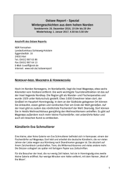 Informationen zum Ostsee-Report