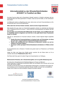 Infoblatt in Deutsch