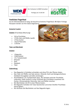 Festliches Fingerfood