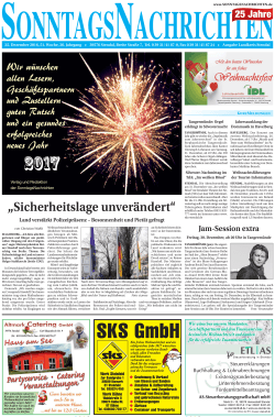 SN Stendal – 25. Dezember 2016 - SonntagsNachrichten Stendal