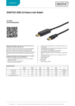 DIGITUS USB 3.0 Data Link Kabel
