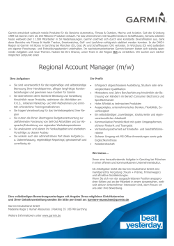 Regional Account Manager (m/w)