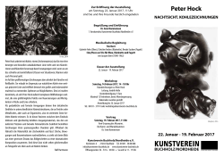 Peter Hock - Kunstverein Buchholz