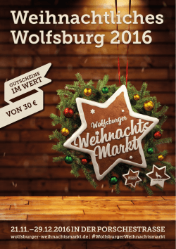 Das Programm vom Wolfsburger Weihnachtsmarkt