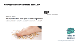 Neuropathischer Schmerz bei CLBP