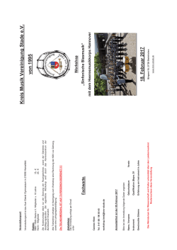 Flyer - Kreismusikvereinigung Stade eV