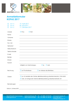 Anmeldeformular KOPAS 2017