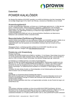 power kalkl&ouml;ser - prowin
