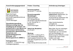 über die Verpflegung der Schüler und