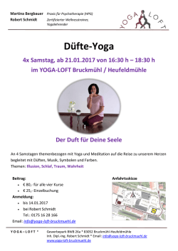 D&uuml;fte-Yoga - Yoga Loft Bruckm&uuml;hl