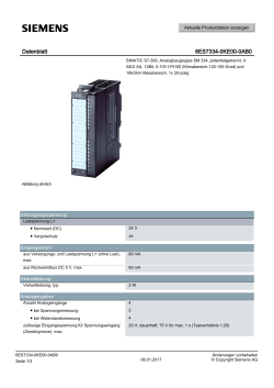 Datenblatt 6ES7334-0KE00-0AB0 - Siemens Industry Online Support