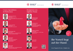 Ihr Vorteil liegt auf der Hand.