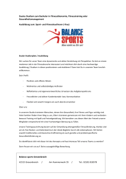 Dualer Studienplatz / Ausbildung