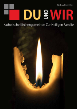 Anmeldeschluss ist Samstag, der 31.12. 2016