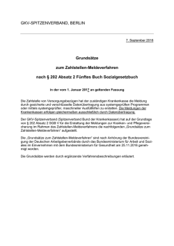 Grunds&auml;tze zum Zahlstellen-Meldeverfahren