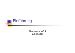 Einf&uuml;hrung